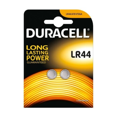 Pack de 2 Pilas de Botón Duracell LR44/ 1.5V/ Alcalinas