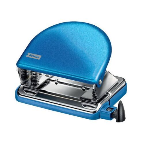 TALADRO METALICO MODELO 52 WOW CAPACIDAD 20 HOJAS COLOR AZUL PETRUS 626518