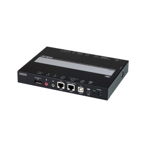 Aten 1 switch KVM a través de IP DisplayPort 4K de un solo puerto para acceso a recurso compartido local/remoto